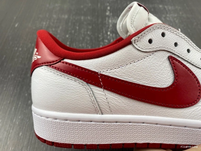 White 1 Jordan 705329-101 Retro Varsity Low Red 1105